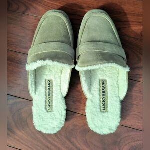 🆕Lucky Brand  Caydim  Women’s  Mule  Slides  Taupe  Size 6M
